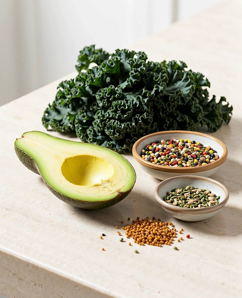 Frische gesunde Zutaten für die Ernährungsberatung